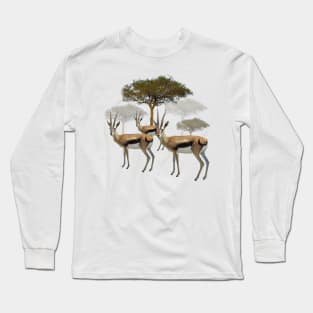 Thomson Gazelle - Antelope in Kenya / Africa Long Sleeve T-Shirt